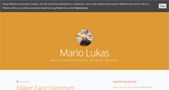 Desktop Screenshot of mariolukas.de