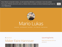 Tablet Screenshot of mariolukas.de